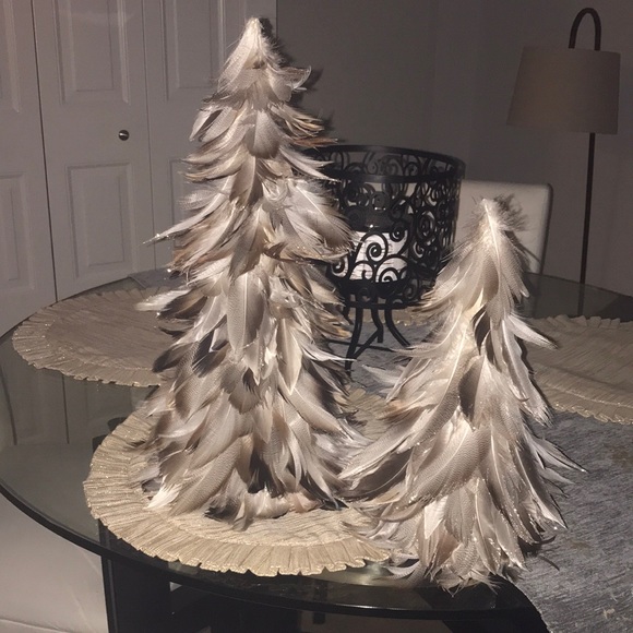 Other - beautiful feather Christmas tree decor set🌲🌲